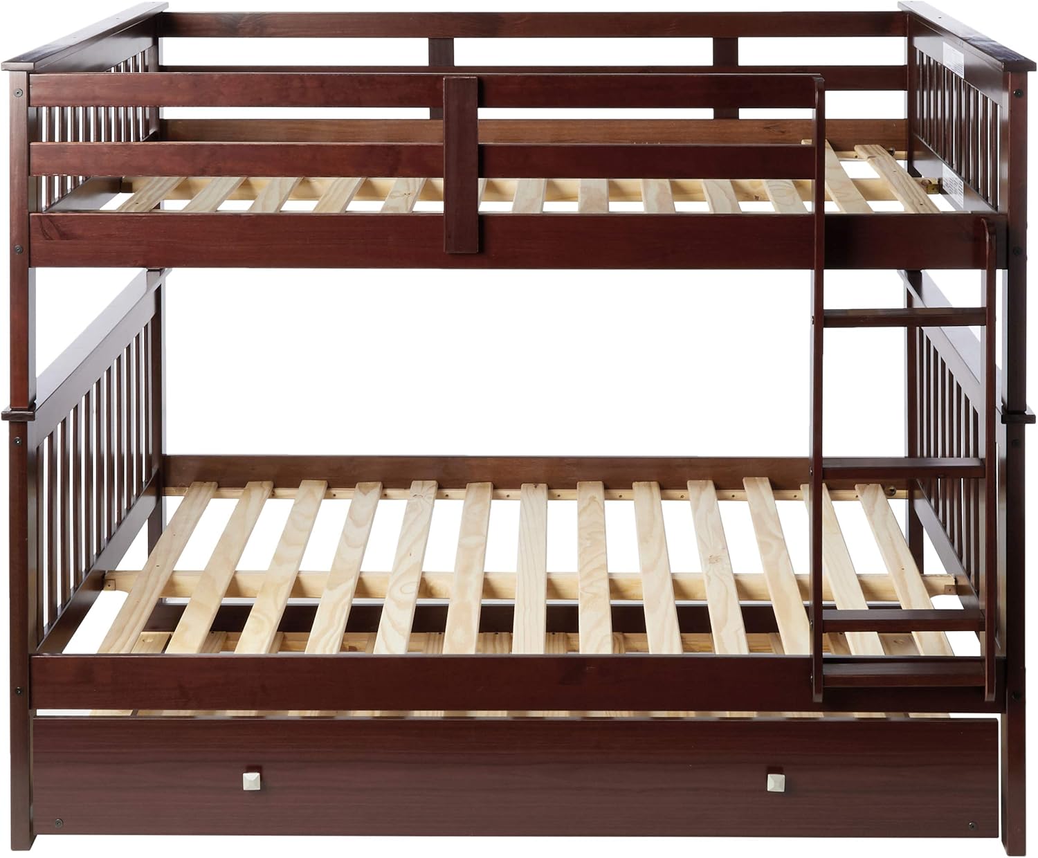 Dark Cappuccino Full/Full/Twin Bunk Bed with Trundle Z87202