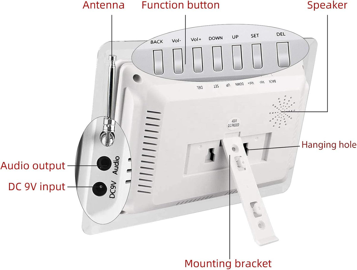 Wireless Calling System with 10 Waterproof Alert Call Button L4621
