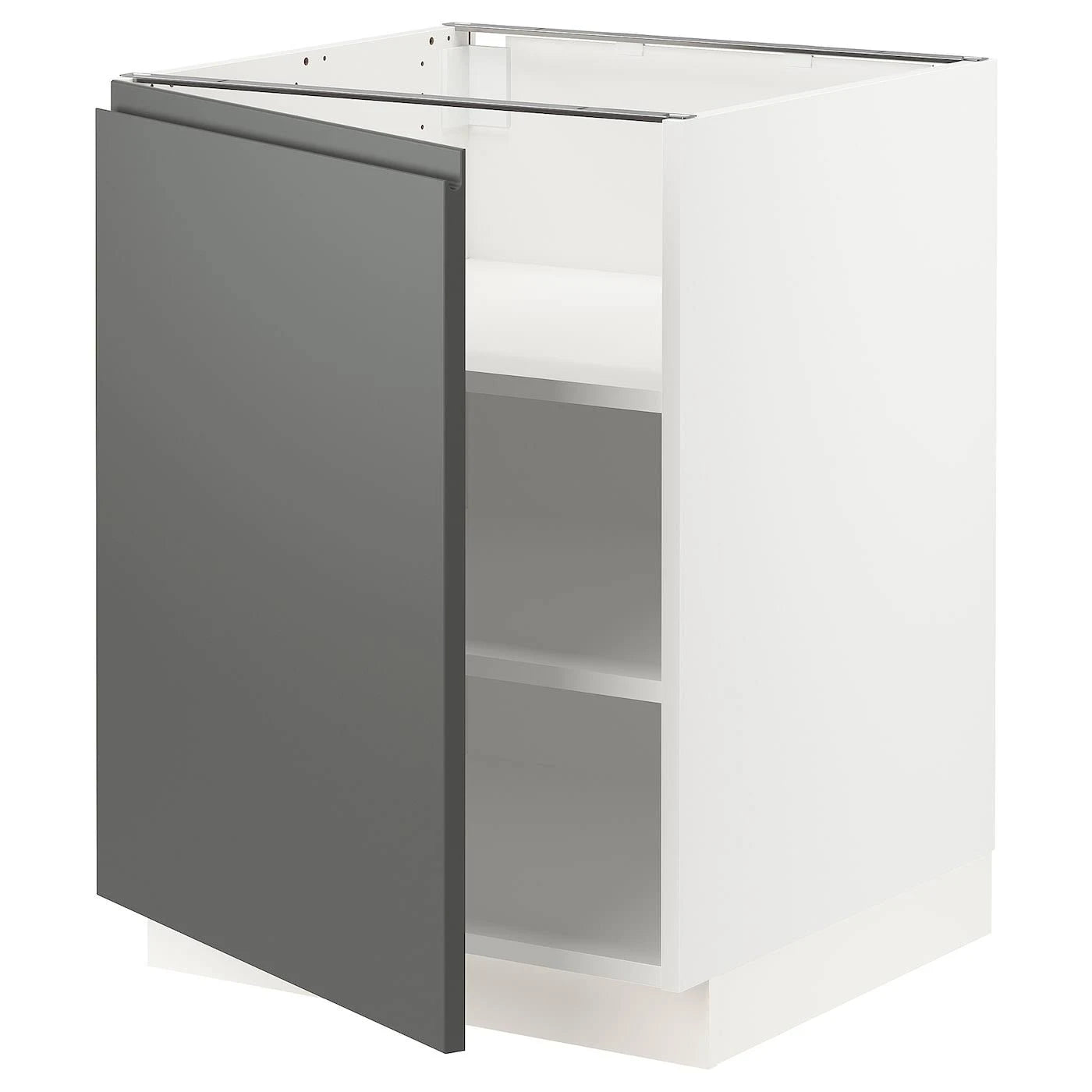 White Base Cabinet with Shelves D9434