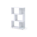 Black 3 Shelf Geometric Bookcase X6261