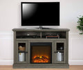 Rustic Gray Electric Fireplace Console N347449