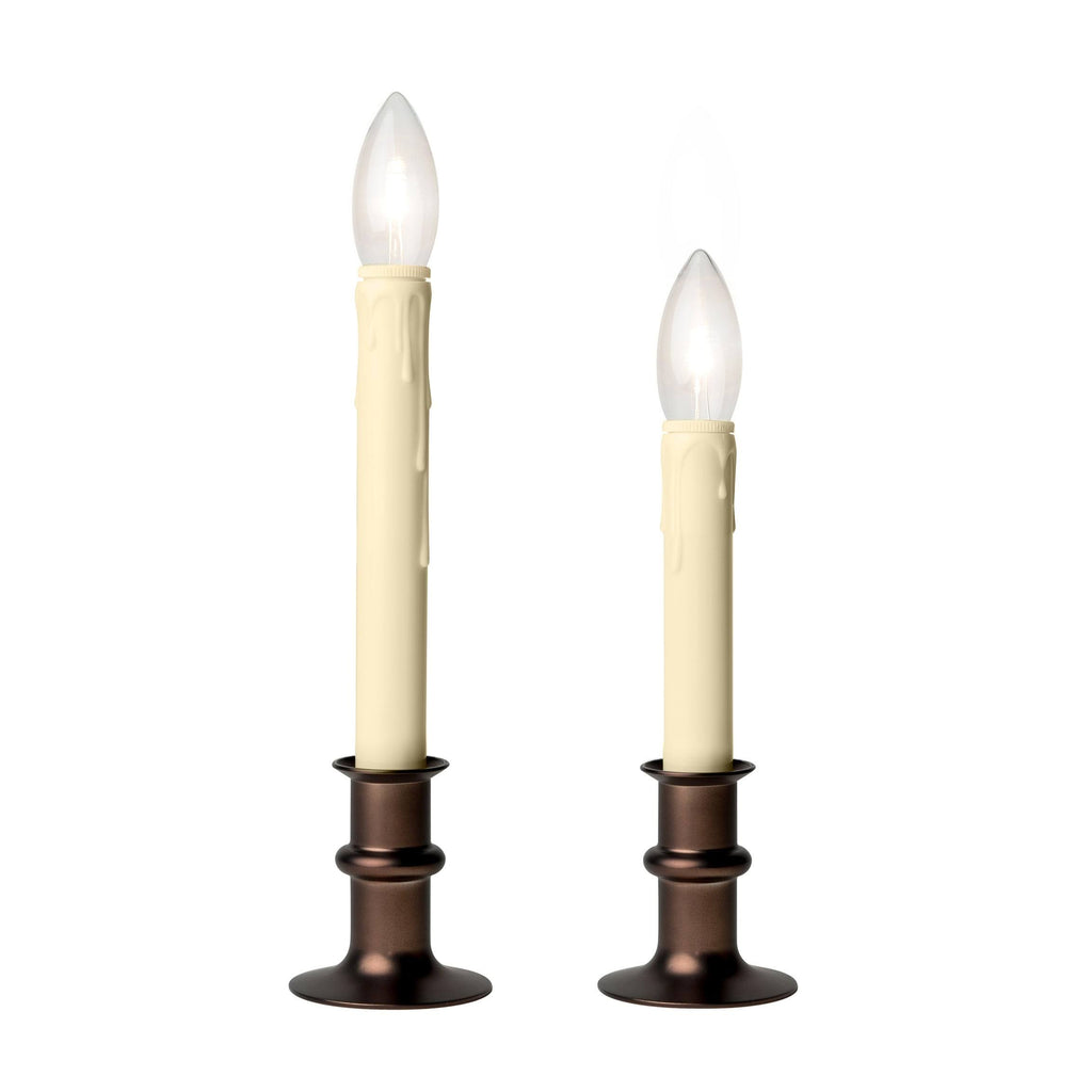 Brushed Nickel LED Adjustable Base Candle 4-Pack V611522