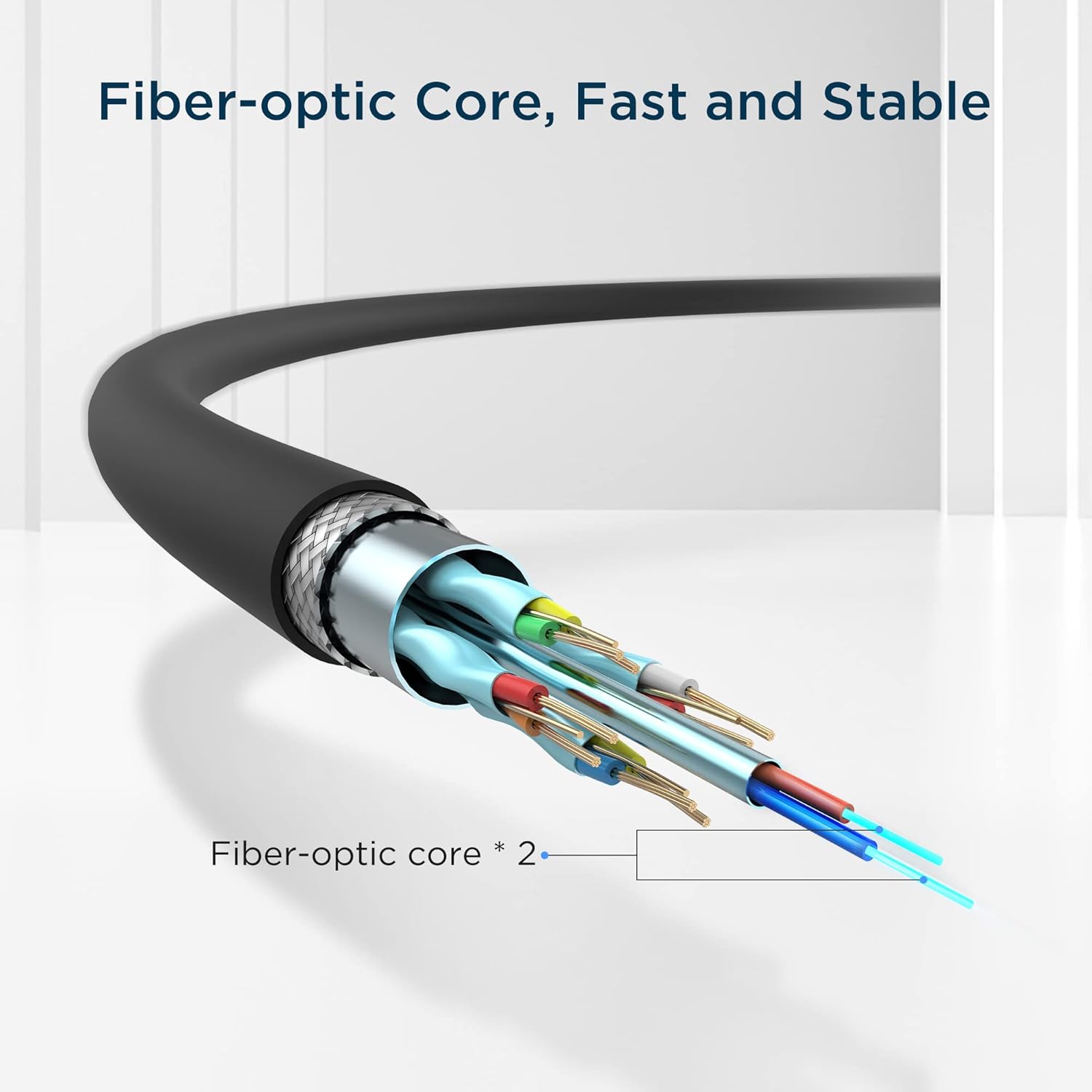 Fiber-Optical Link Cable Accessories 16FT C to C Pack of 2 U547