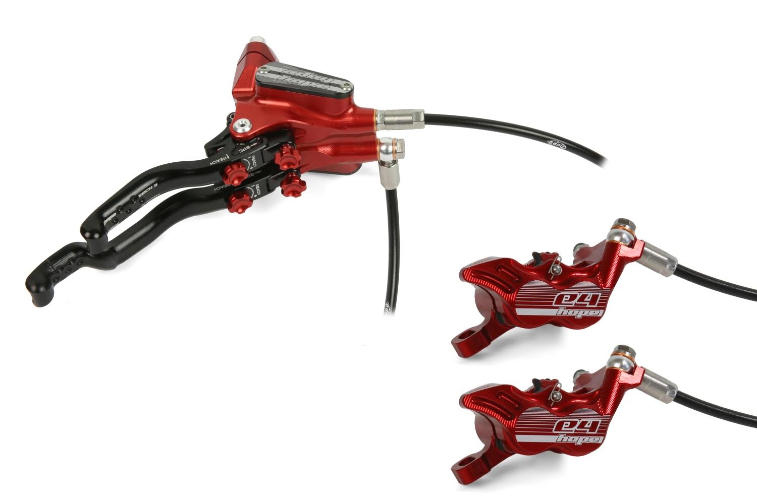 Red R/H Tech 3 Duo E4 Brake Y592269