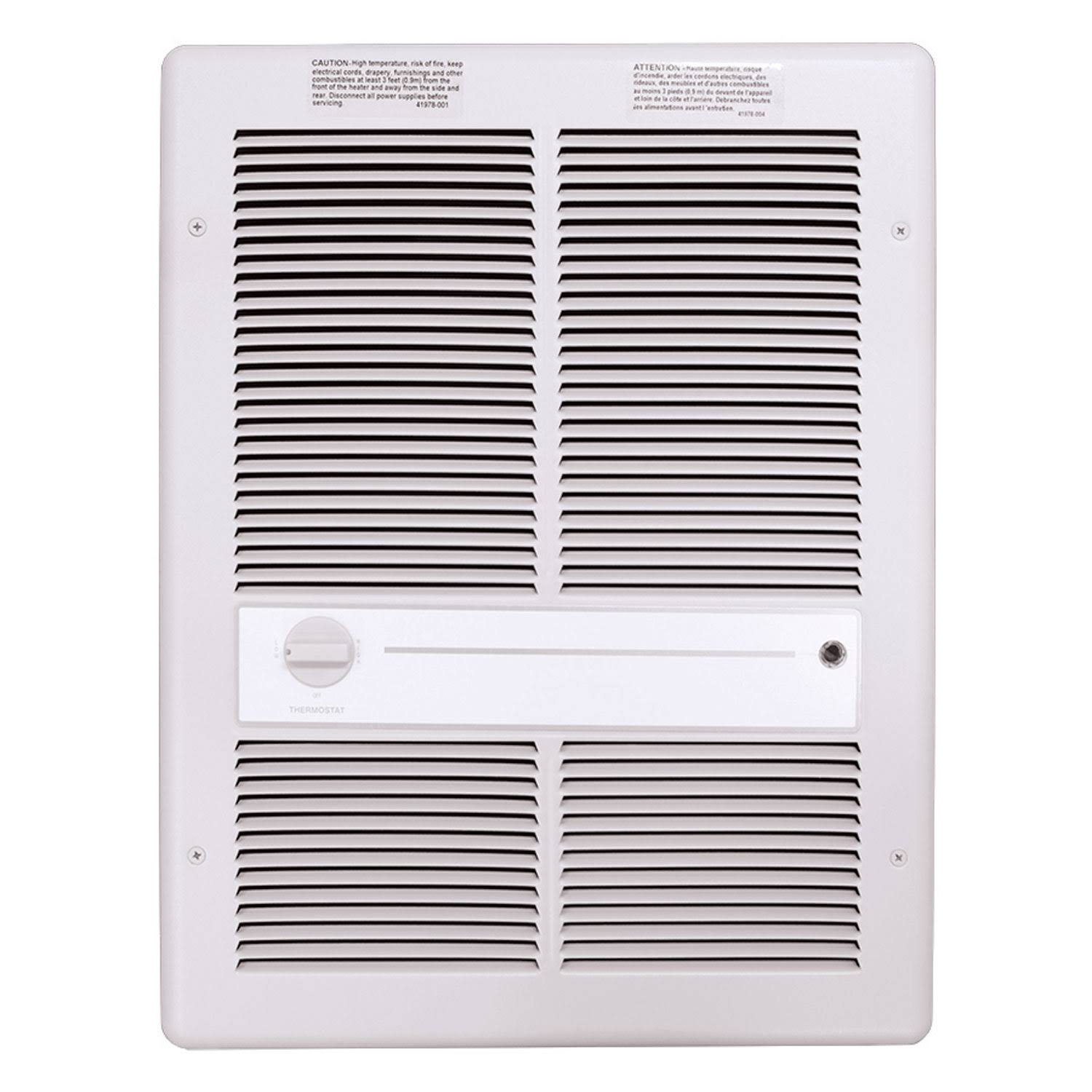 1500/750W 120V White Fan Forced Wall Heater M720389