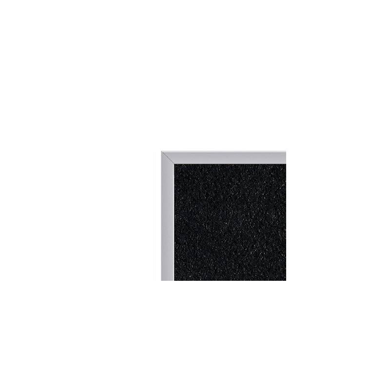 Black Aluminum Frame Recycled Rubber Bulletin Board K228