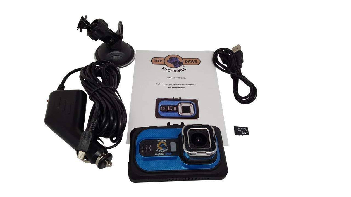 1080p Dash Camera with G-Sensor and 8 GB SD H118698