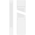 Fluted PVC Pilaster with Capital and Base (Pair) Z43356