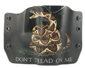 Black OWB Kydex Gun Holster for Ruger LC9 w/Crimson Trace, Right Handed H9320