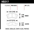 HPS Brake Pads B171427