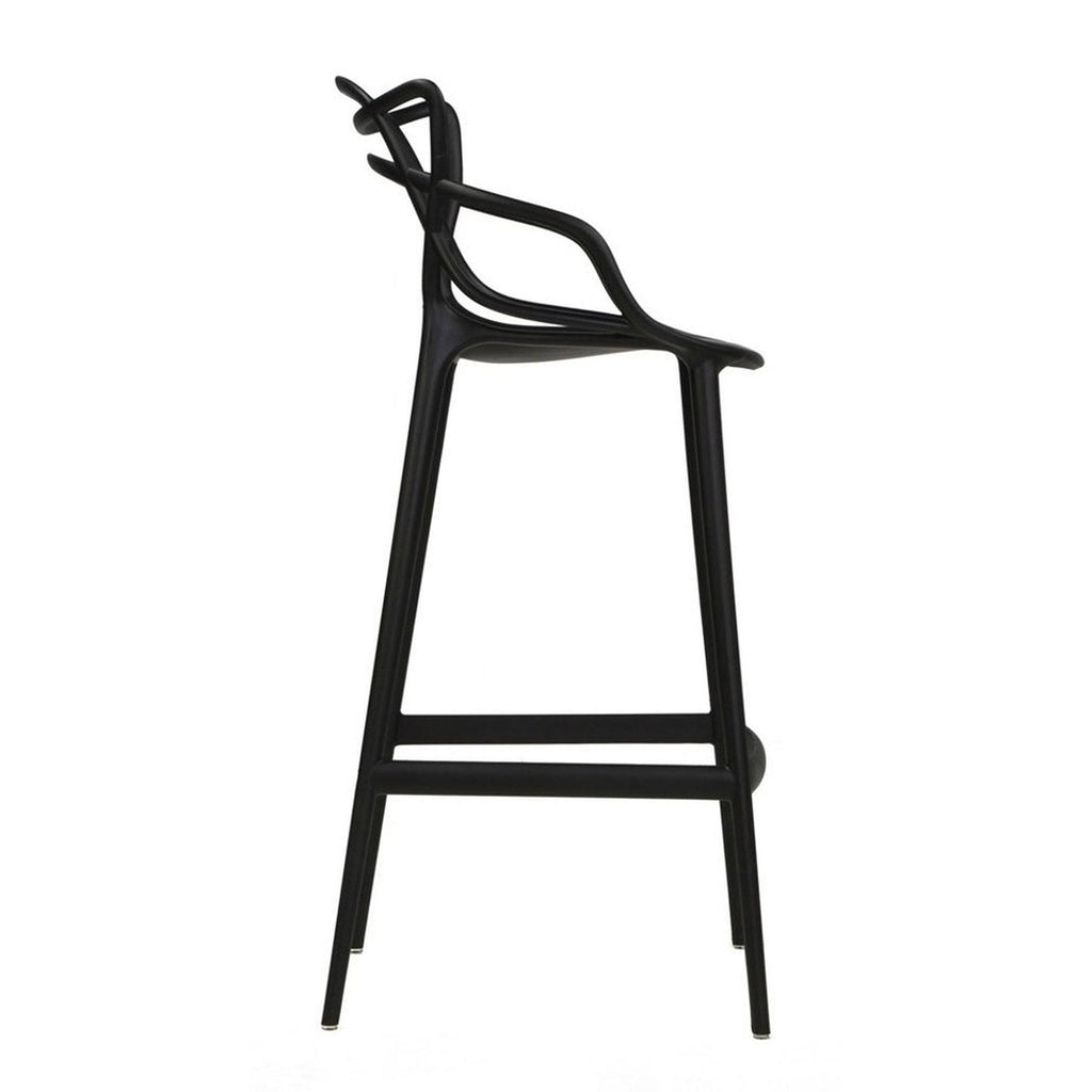 White Molded Counter Stool V16628