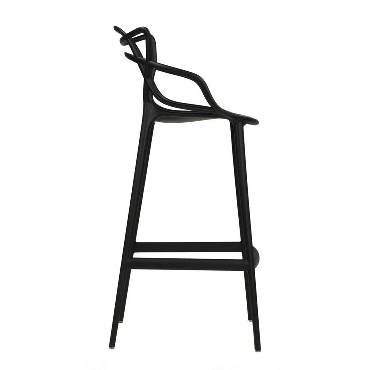 White Molded Counter Stool V16628