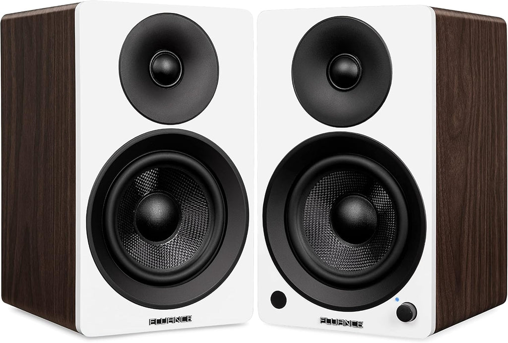 Powered 2-Way 2.0 Stereo Bookshelf Speakers with 5 Drivers, 90W Amplifier E95948