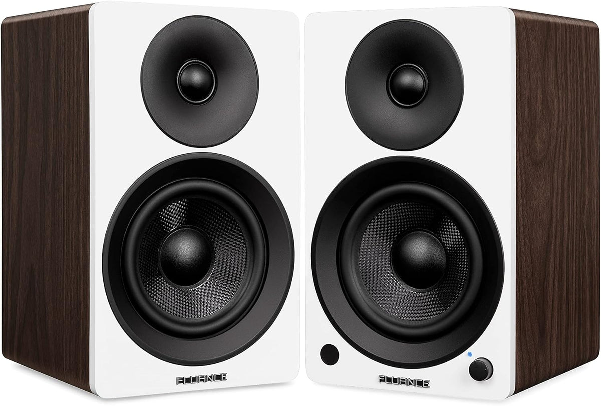 Powered 2-Way 2.0 Stereo Bookshelf Speakers with 5 Drivers, 90W Amplifier E95948