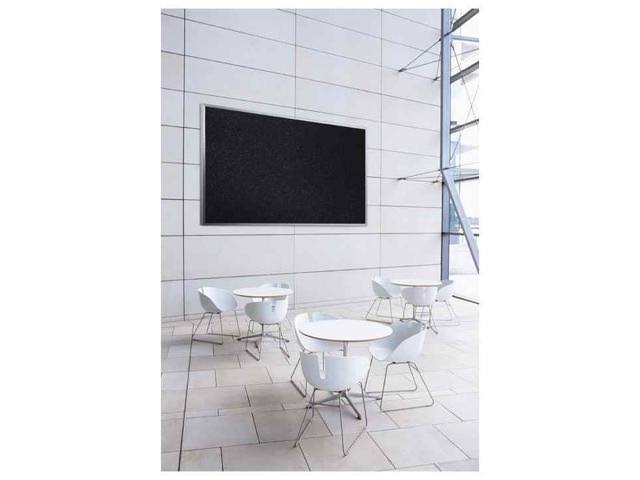 Black Aluminum Frame Recycled Rubber Bulletin Board K228