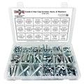 Hex Cap Screws, Hex Nuts, Flat & Split Washers Assortment Kit Pack of 2 F193