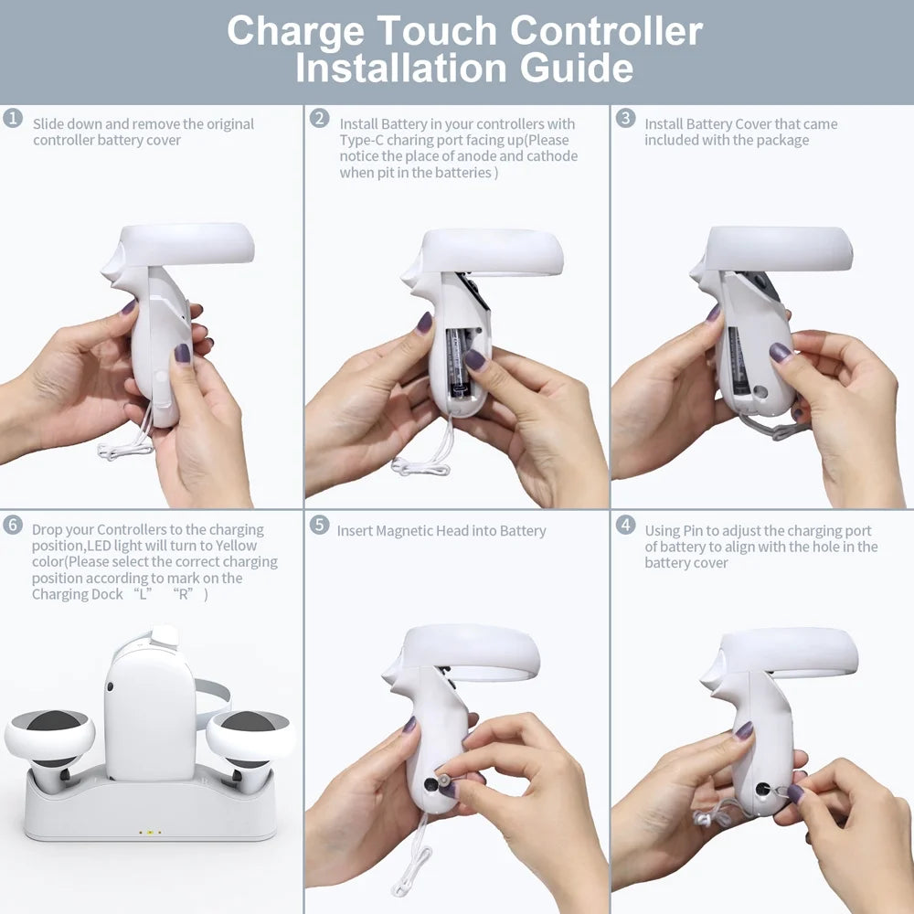 Charging Dock with Battery Kit for Oculus Quest 2 VR J537002