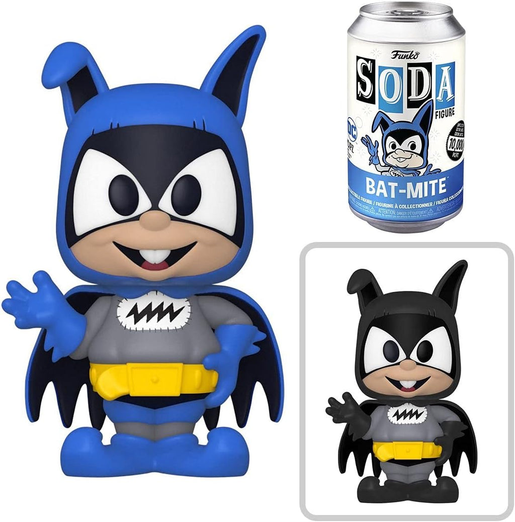 Wonder Twins Figures Zan + Jayna Soda tin Can with Bat Mite Villain & Super Friends 3 Items F55267