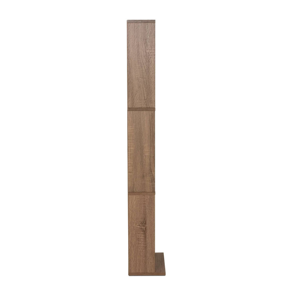 Weathered Oak Adjustable Media Cabinet Z68608