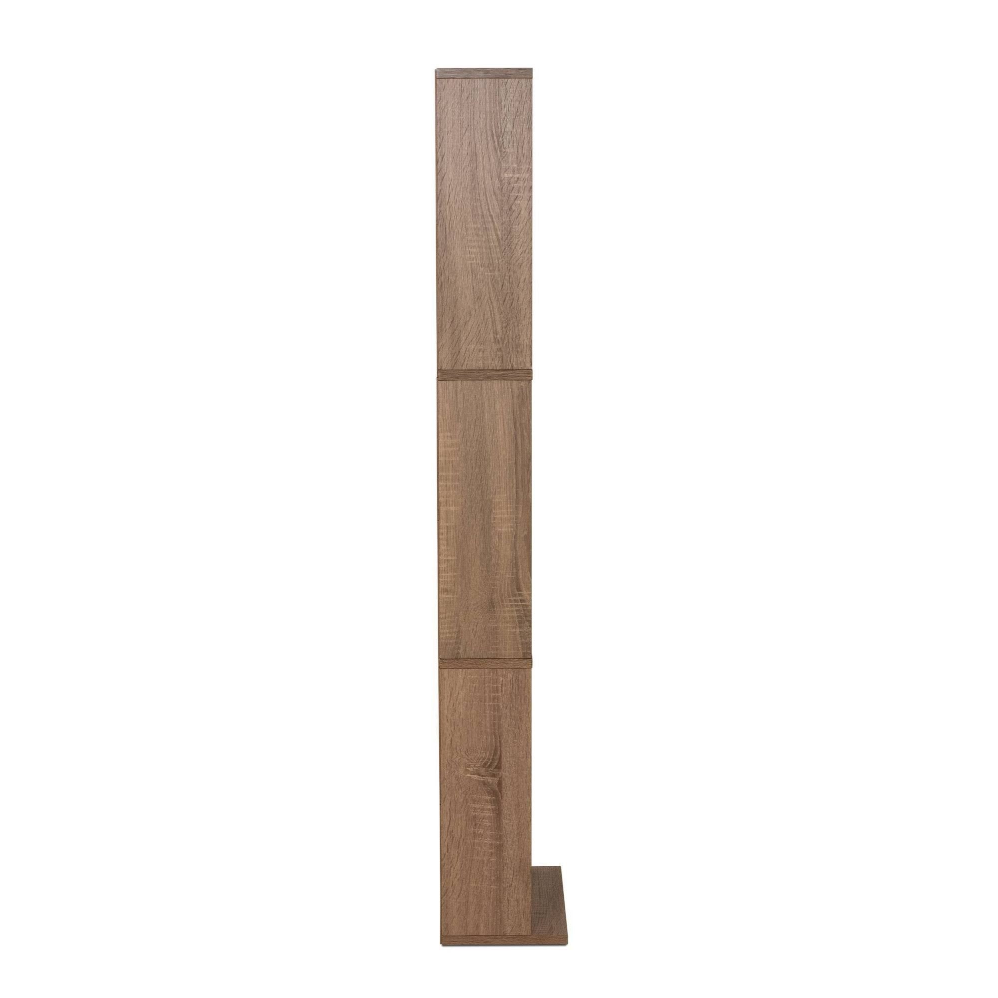 Weathered Oak Adjustable Media Cabinet Z68608
