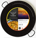 22 Inch Enamelled Carbon Steel Paella Pan G3322