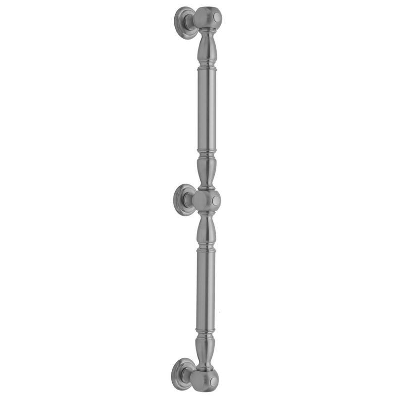 60x22 Smooth Straight Grab Bar with Finials H908