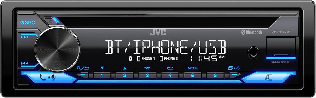 Bluetooth Car Stereo with CD and MP3 Player, Single Din X658