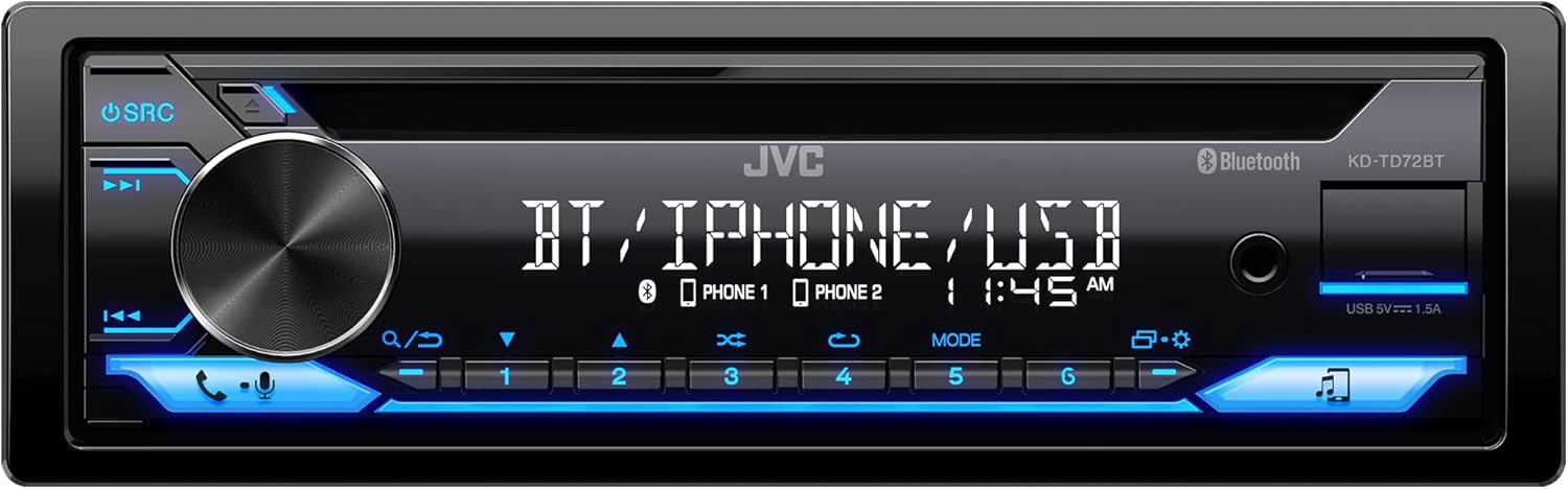 Bluetooth Car Stereo with CD and MP3 Player, Single Din X658