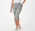 Grey Camo Capri Pant, Size Plus 26 I898