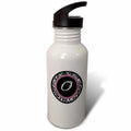 Black Damask 21 oz Sports Water Bottle J697396