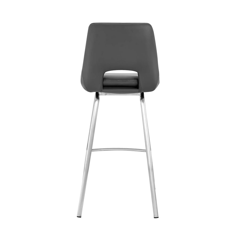 Gray/Steel Swivel Counter Stool I328515