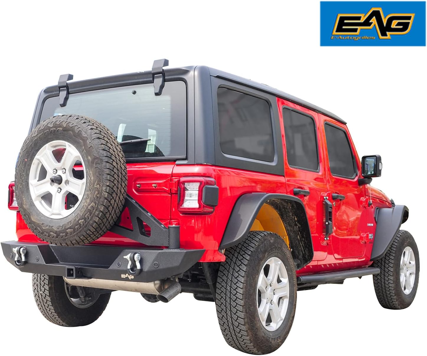 Rear Bumper with Spare Tire Carrier Swing Away W17741