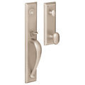 Full Escutcheon Single Cylinder Handleset with Interior Oval Knob L170900