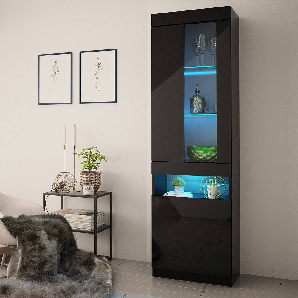 Black Modern Bookcase A390