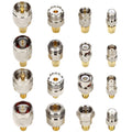 16 SMA Connector Kit Adapter Standard SMA/BNC/UHF/N/F Male to Female Cable Connector Converter F5521