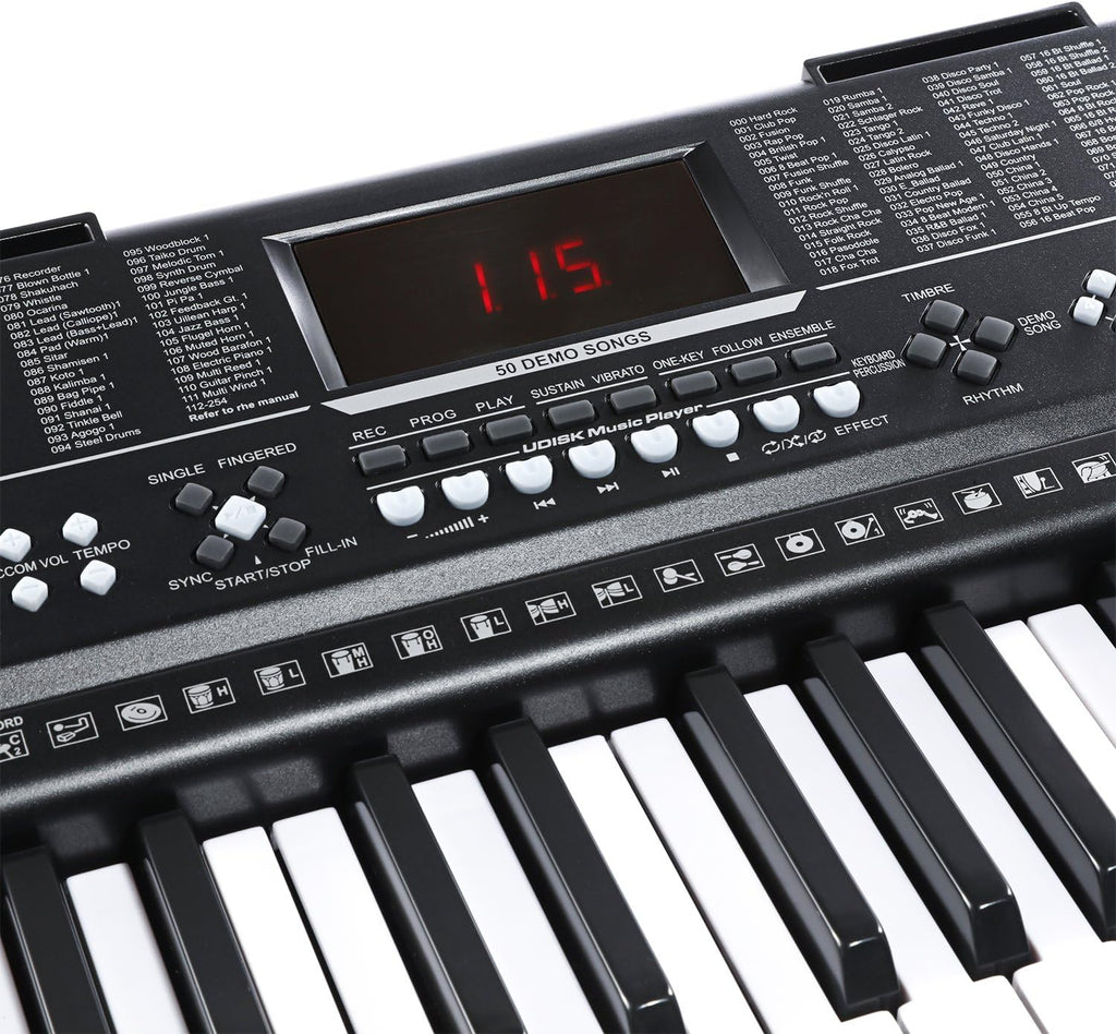 61key Standard Keys Keyboard with USB Music Player, Including Headphone, Stand, Stool & Power Supply Z2829