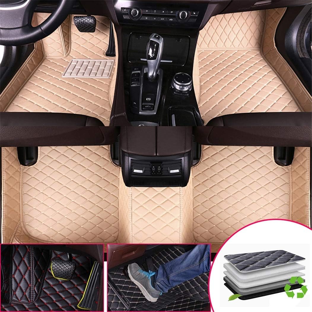 Custom Car Floor Mats Front Rear Leather Mat I483189