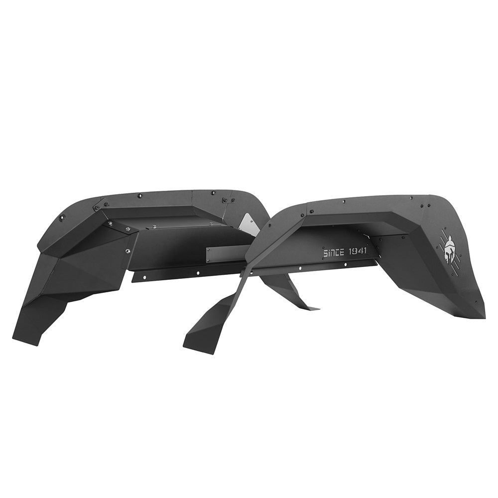 2Pcs Black Steel Rear Inner Fender Liners N355