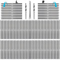 100 Packs T316 Stainless Steel Swage Lag Screws for Cable Railing Hardware U235438