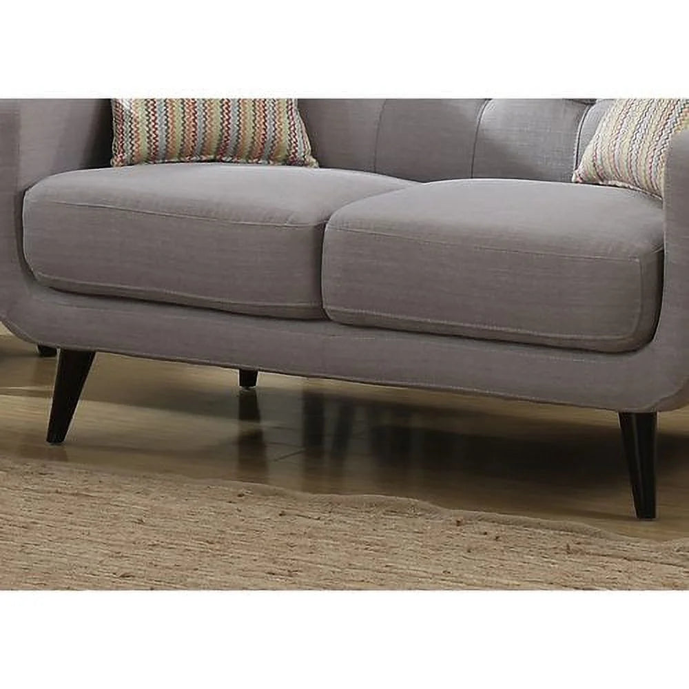 Gray Upholstered Love Seat M25098
