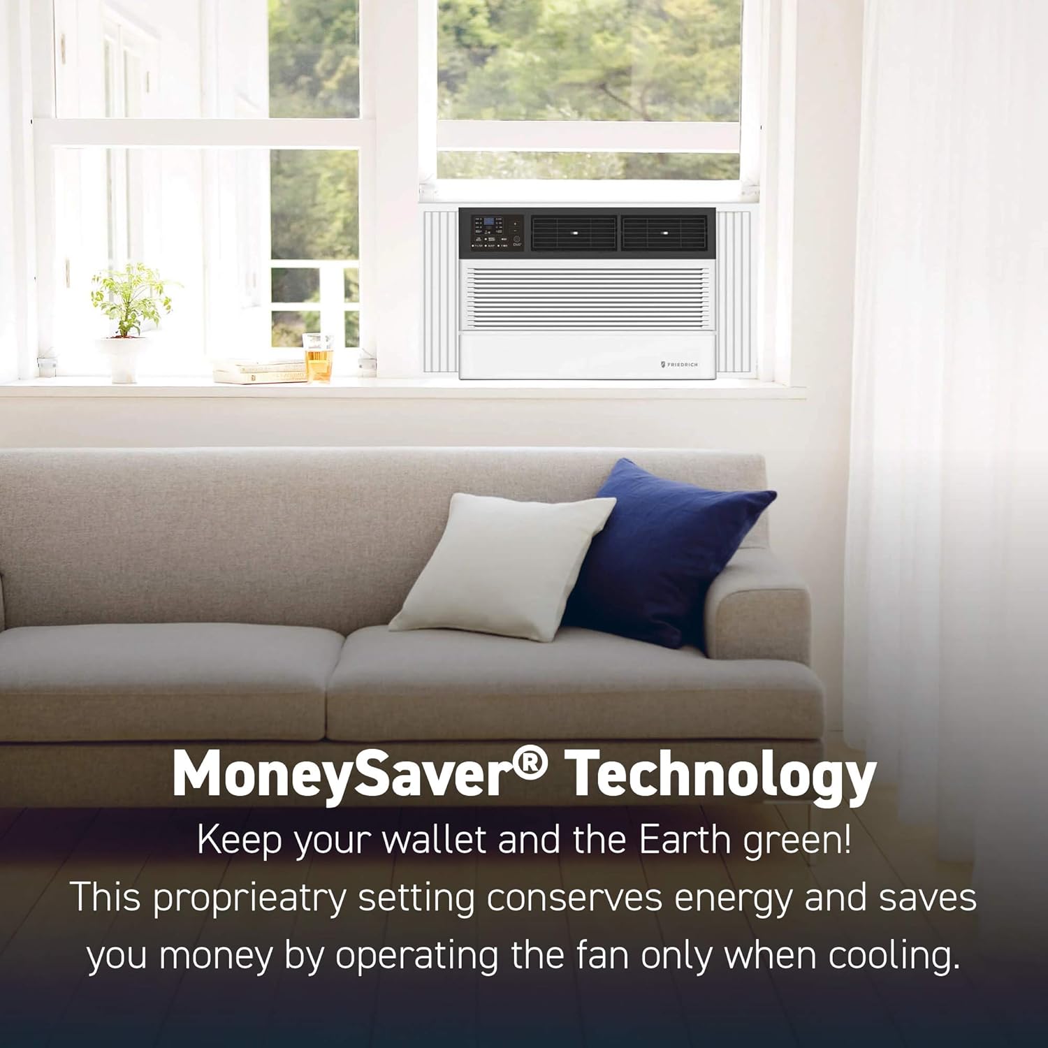 White Smart Air Conditioner Wall & Window Unit, 12,000 BTU B7485