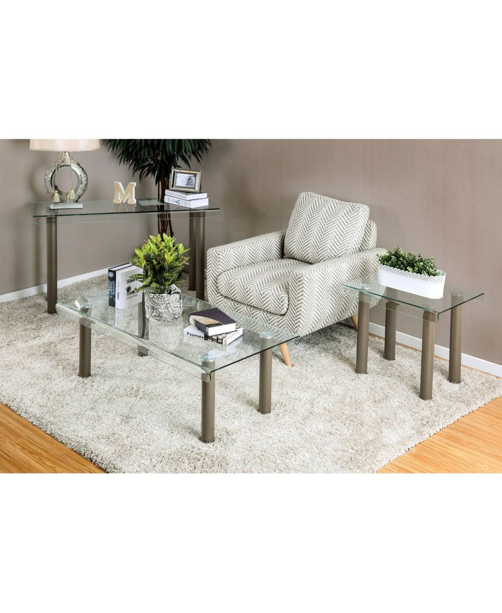 Glass Top End Table R1779