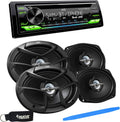 CD Receiver with Bluetooth and Two Pairs of 6x9 Speakers G667