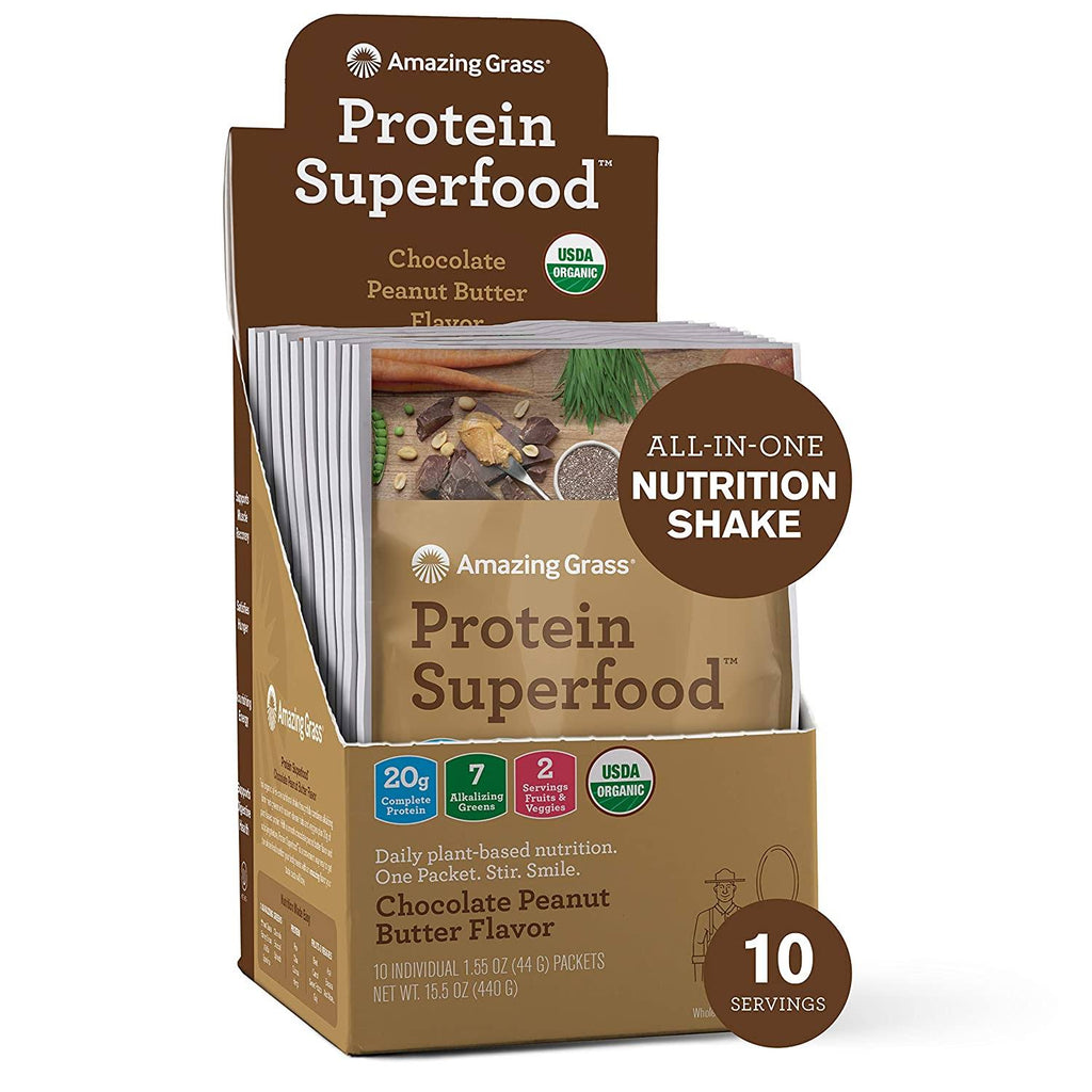 Peanut Butter Protein Powder, 10 Single Serve Packets H600829