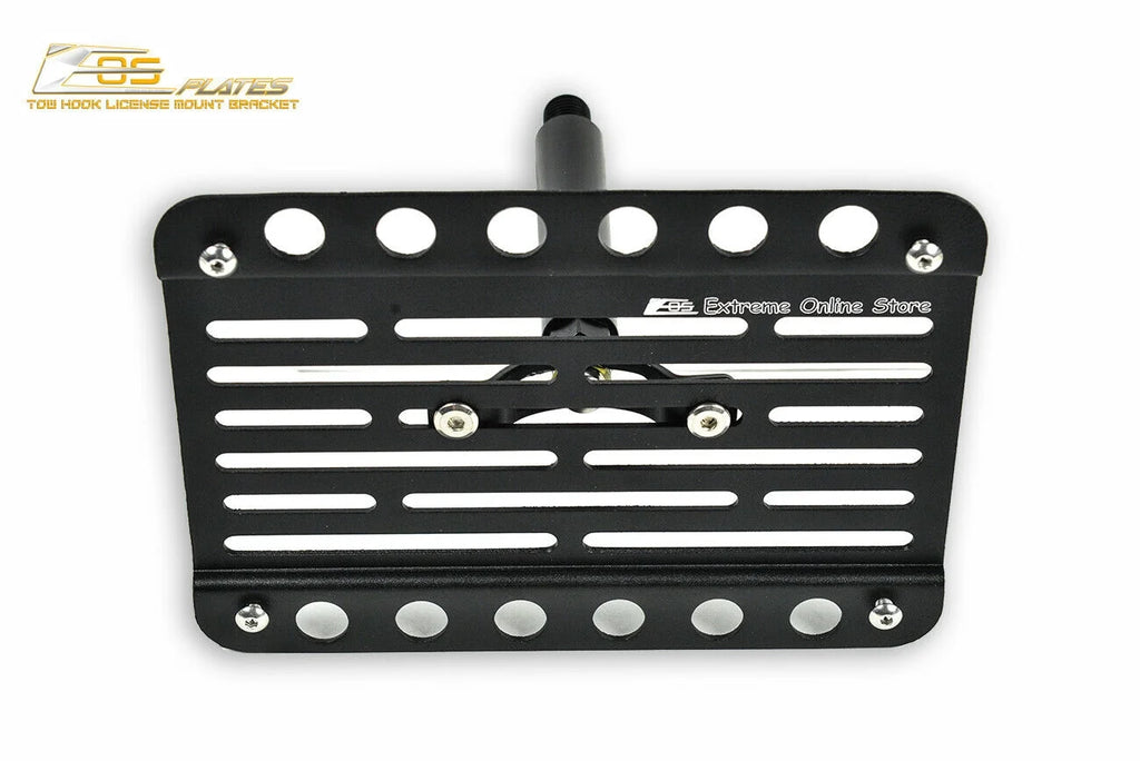 Front Bumper Tow Hook License Plate Relocator Mount Bracket I993