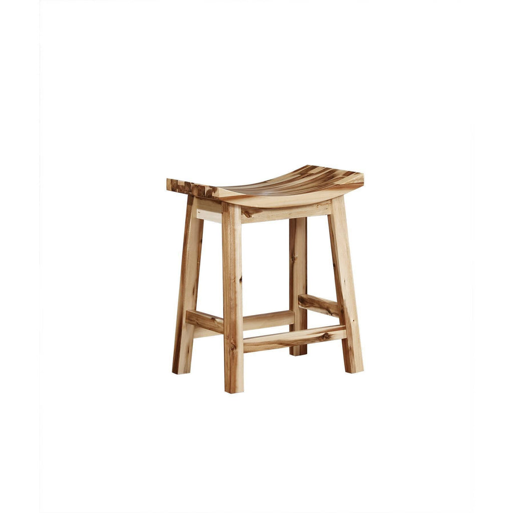 24x22 Saddle Counter Stool Light Natural A801