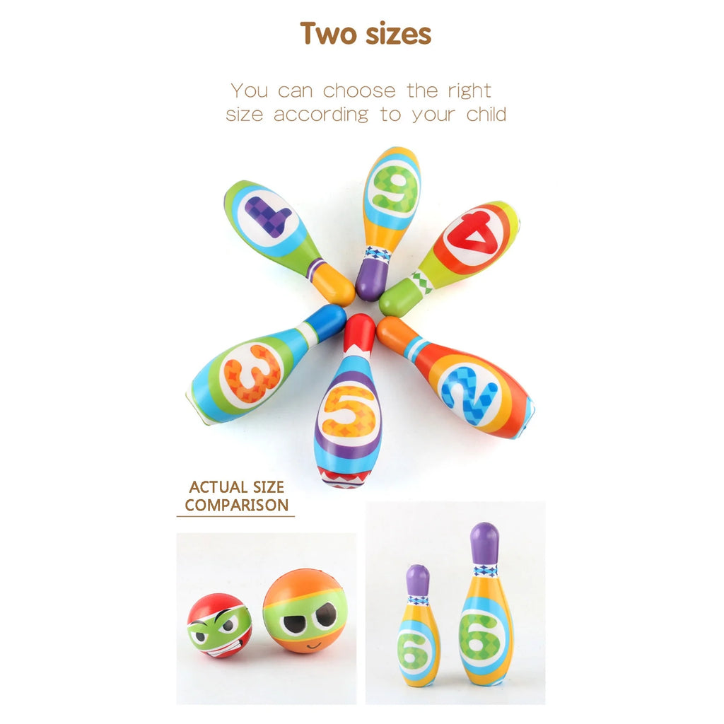 Mini Bowling Game Indoor Outdoor Sports Garden Toys M19735