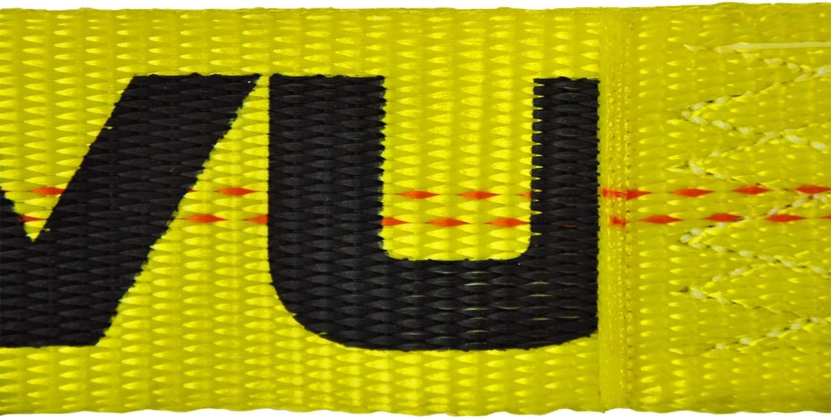 2 Inch x 30 Foot 4 Pack Yellow Winch Strap with Wire Hook M4735