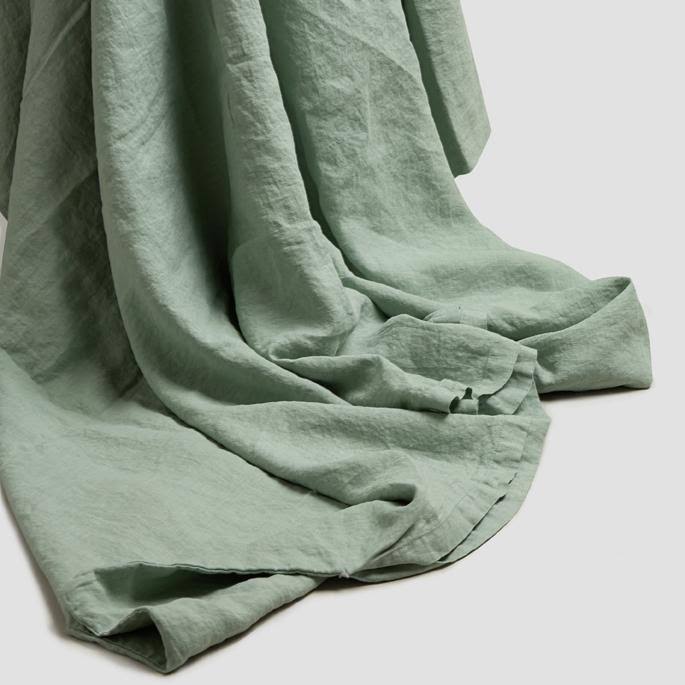 Sage Linen Flat Sheet N452