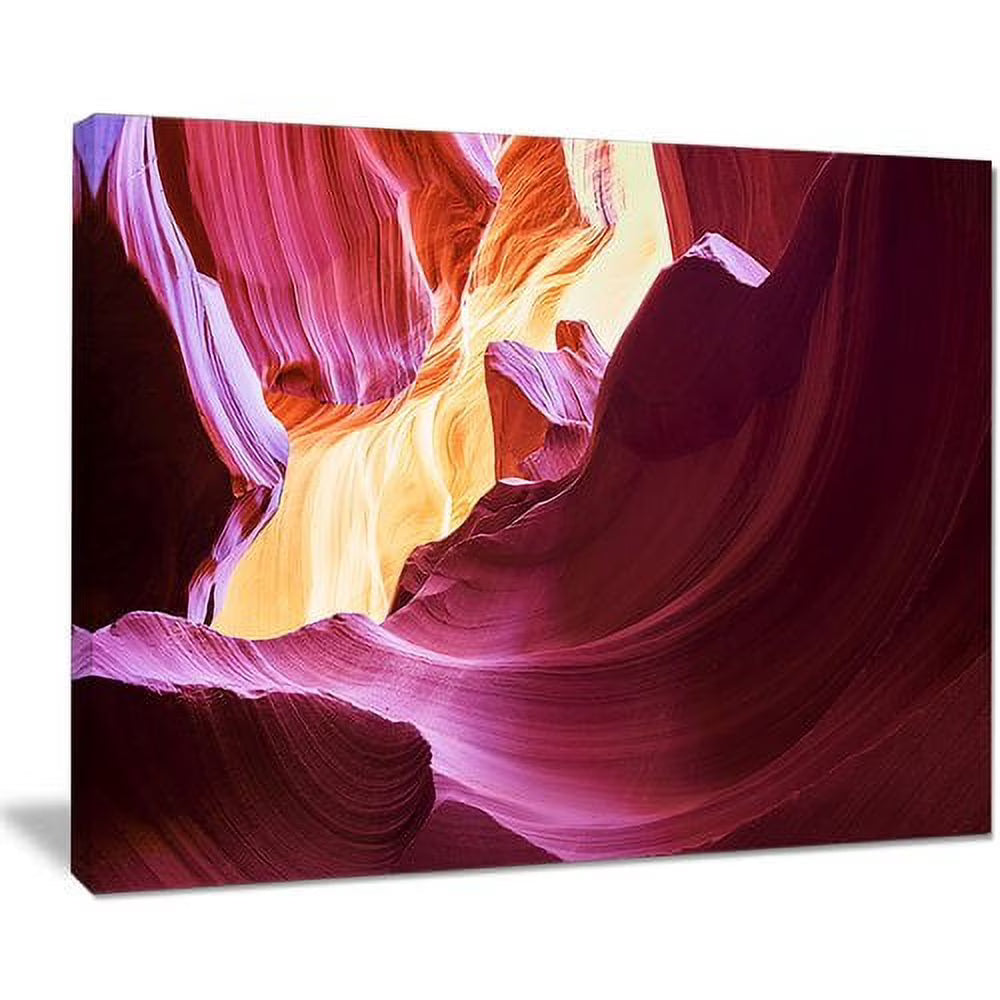 Purple Antelope Canyon Landscape Photography Canvas Print 40 in. wide x 30 in. high F19636
